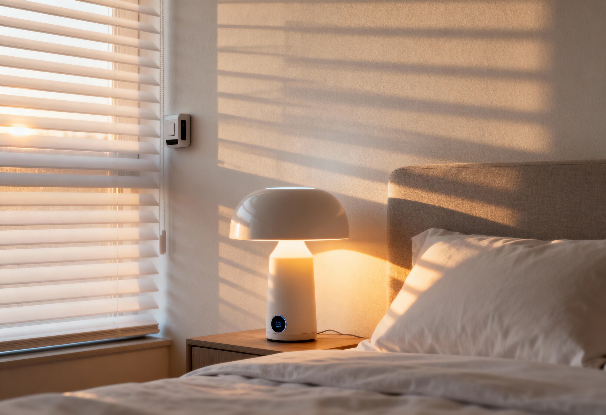 Habitación con iluminación tenue y natural